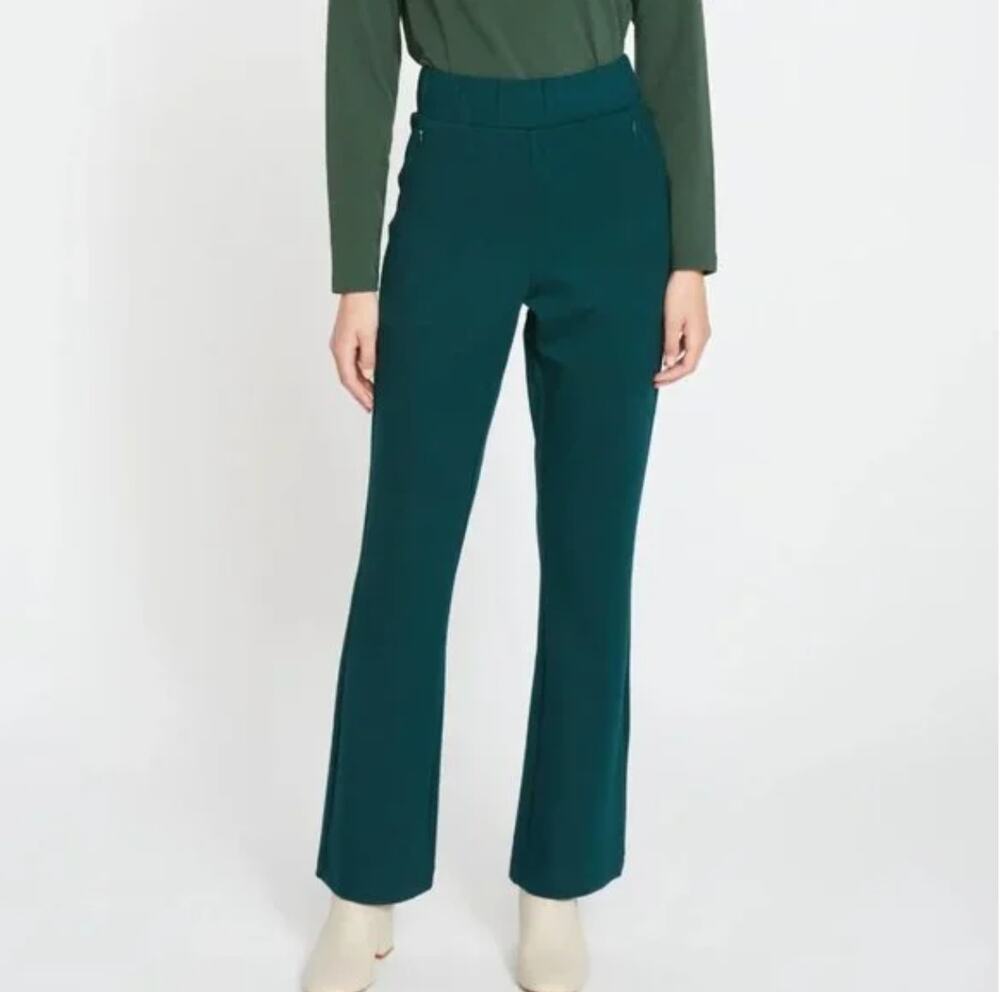 Universal Standard Pull On Bootcut Ponte Pants 4XS 00 0 2XS NWT Trousers Green